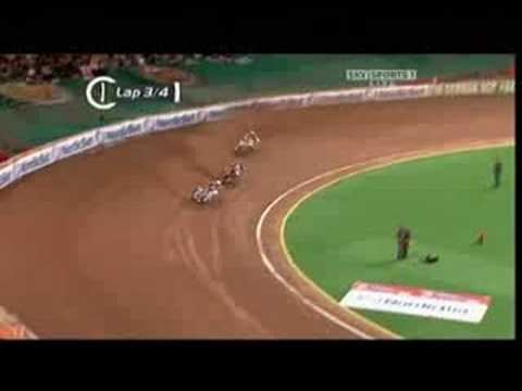 Speedway GP Cardiff 2008 - Heat: 21 - Semi Final 1, Restart