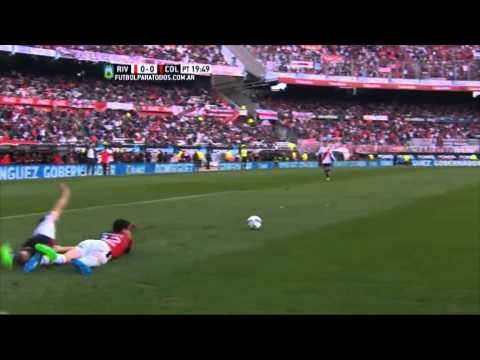 ¿Penal?.River 0 Colón 0.Fecha 18.Torneo Primera División 2015.Fútbol Para Todos