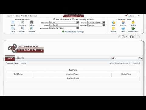 DotNetNuke 5 Quick Start Guide - Video 2 of 6