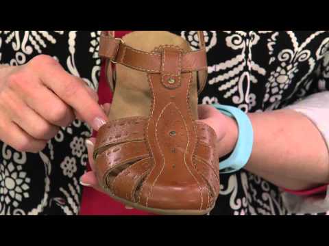 Earth Origins Leather Closed Toe Sandals w/ Adj. Strap - Tia with Mary Beth Roe