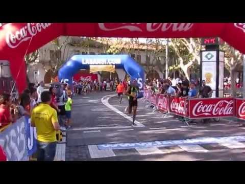 Llegada primera clasificada femenina