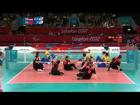 Sitting Volleyball - GER vs CHN - Men's Quarterfinal 1 - Match 35 - London 2012 Paralympic Games