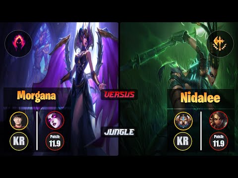 Tarzan MORGANA (Jungle) [Dark Harvest] VS NIDALEE - Challenger KR Patch 11.9