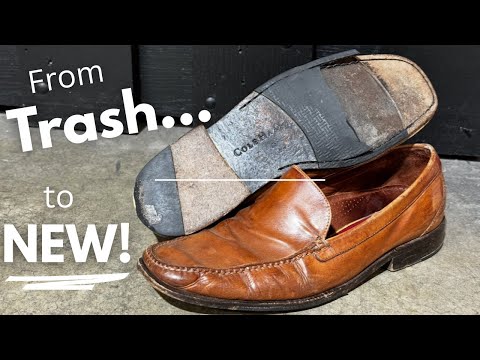 Cole Haan Shoe Restoration | Total Transformation From Trash to New