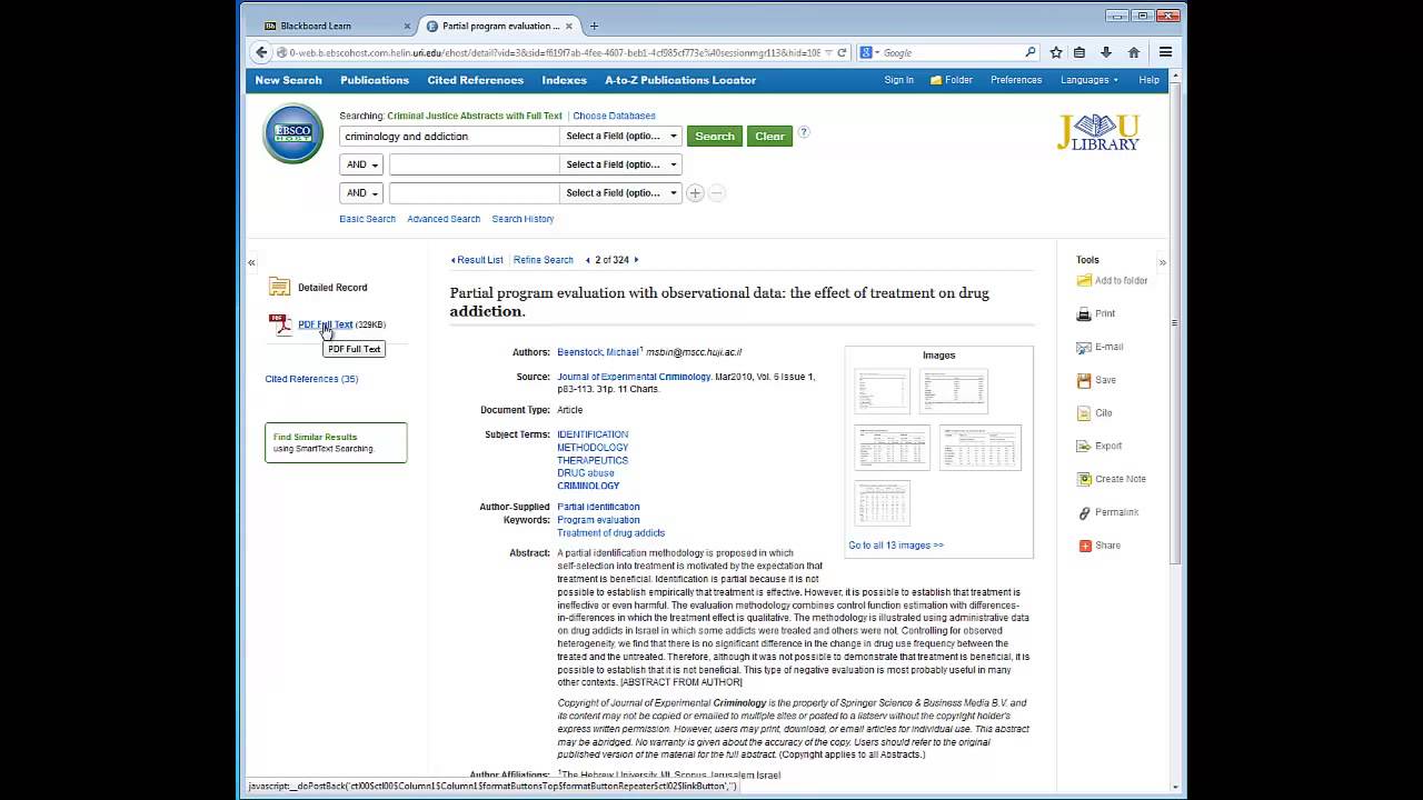 Finding Scholarly Peer Reviewed Journal Articles in EBSCO Databases