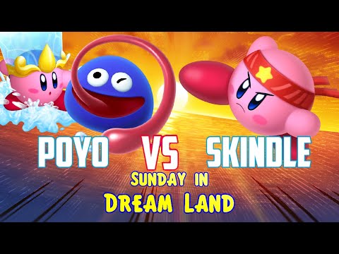 Poyo (Gooey/Water) vs Skindle (Fighter) - Kirby Fighters 2 - Sunday in Dream Land #3