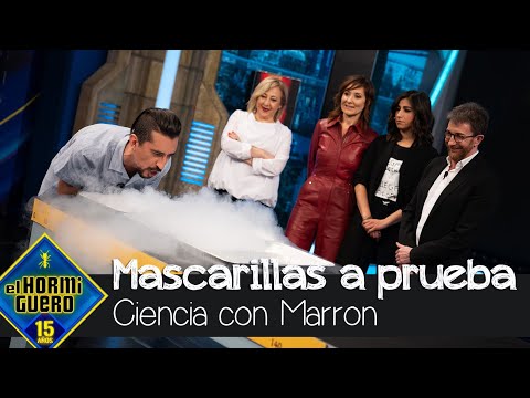 Marron demuestra la eficacia de las mascarillas como un verdadero escudo higiénico - El Hormiguero