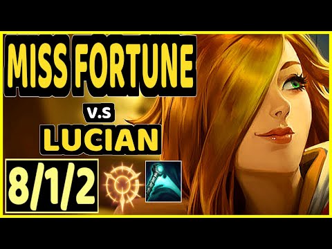 FREEZE (MISS FORTUNE) vs LUCIAN - 8/1/2 KDA BOTTOM ADC CHALLENGER GAMEPLAY - EUW