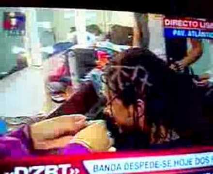D'ZRT - TVI minutos antes de entrarem em palco