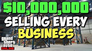 I Sold EVERY BUSINESS in GTA 5 Online AT MAX STOCK