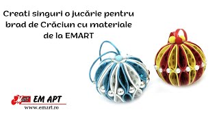 Creati singuri o jucărie pentru brad de Crăciun cu materiale