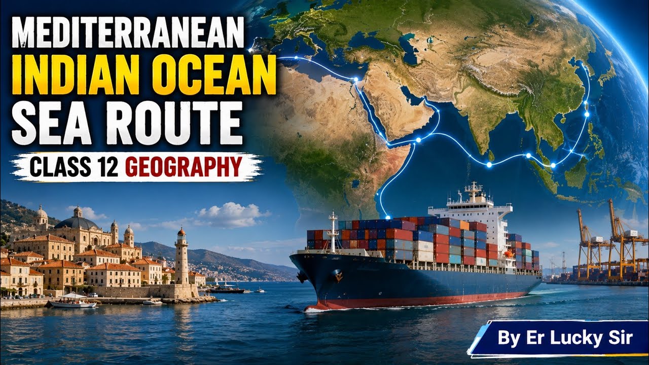 Mediterranean Indian Ocean Sea Route - Class 12 Geography