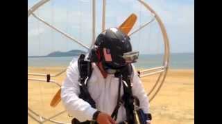 preview picture of video 'Paramotor in Malaysia - AirVenture Trip Video (Cherating, April 2013)'