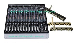 Video thumbnail for MACKIE ONYX 1620i Audio Mixcr  How to fader replacement by Hari Rai