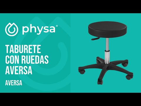 vídeo - Taburete con ruedas Aversa - negro