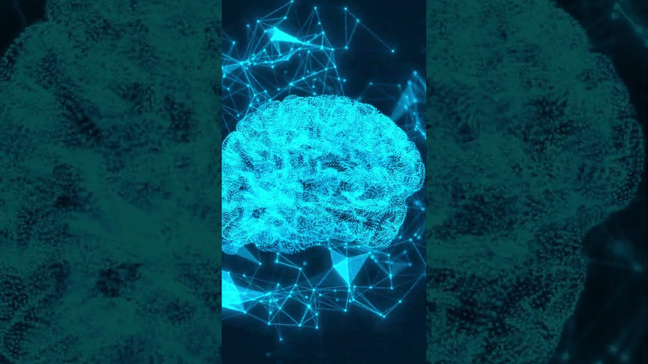 Digital Brain Hologram 🧠✨ | Conceptual 3D AI Animation & Futuristic Neural Network Visual