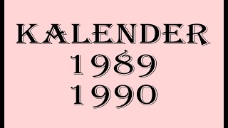 Download lagu Kalender Tahun 1989 dan 1990 Lengkap Dengan Hijriyah. Cek Hari Spesialmu. mp3