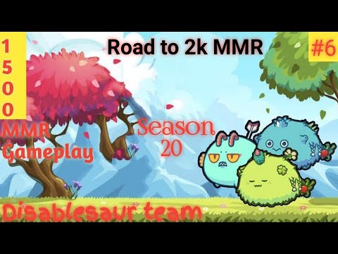 Axie infinity S20 | Disablesaur + Acro aqua | 1500 mmr gameplay