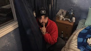 STRANGER THINGS ONE MAN HIDE & SEEK UNDER MY FRIENDS BED! LIVE | MOE SARGI