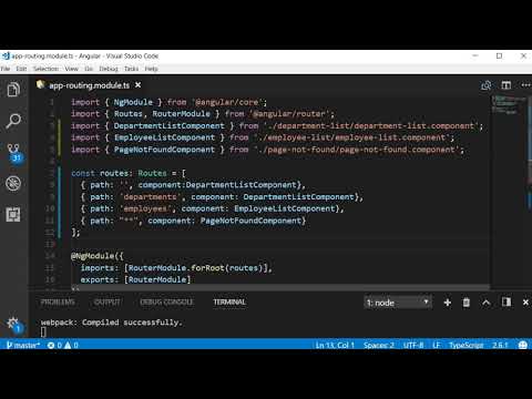 Angular 8 Tutorial   24   Wildcard Route and Redirecting Routes