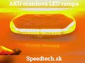 AKU LED rampa - oranžová 48x LED / diaľkový ovládač / ECE R65 / s magnetom (328x186x50mm) - Video Youtube