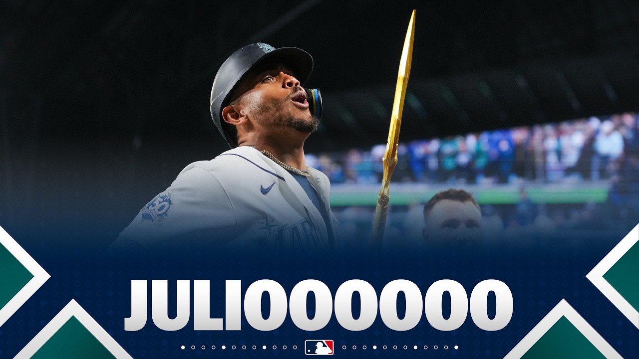 BRAND NEW BALLGAME: Julio Rodríguez's 2-run HR caps a FIVE-RUN INNING as the Mariners tie it up! 🔱