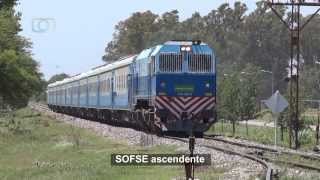 preview picture of video 'Tren de SOFSE con la 319-331-5 y coches chinos de larga distancia entrando a James Craik'
