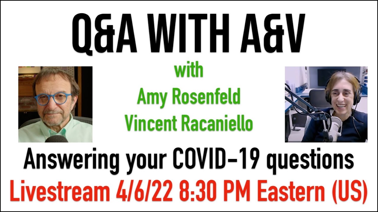 Q&A with A&V Livestream 4/6/22 8:30 PM