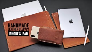 Handmade Leather iPad and iPhone Sleeves | ROG Handmade