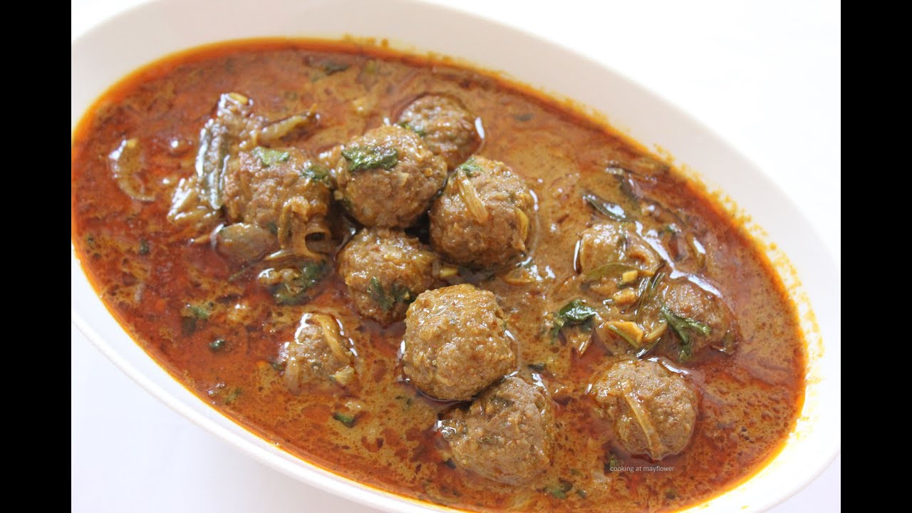 Kerala Meatball Curry / Ball Curry / Meat Kofta Curry