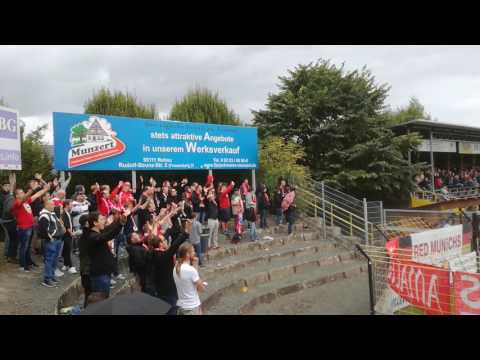 Bayern Hof vs. FCB Amateure - Stimmung im Gästeblock video 2 02.10.2016