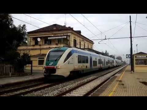 ARRIVO E PARTENZA DEL MINUETTO D. IN STAZIONE A BORGO S.DALMAZZO.(CN) 4 - 12 - 2016
