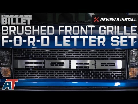 2010-2014 F150 Modern Billet Brushed Front Grille F-O-R-D Letter Set Raptor Review & Install