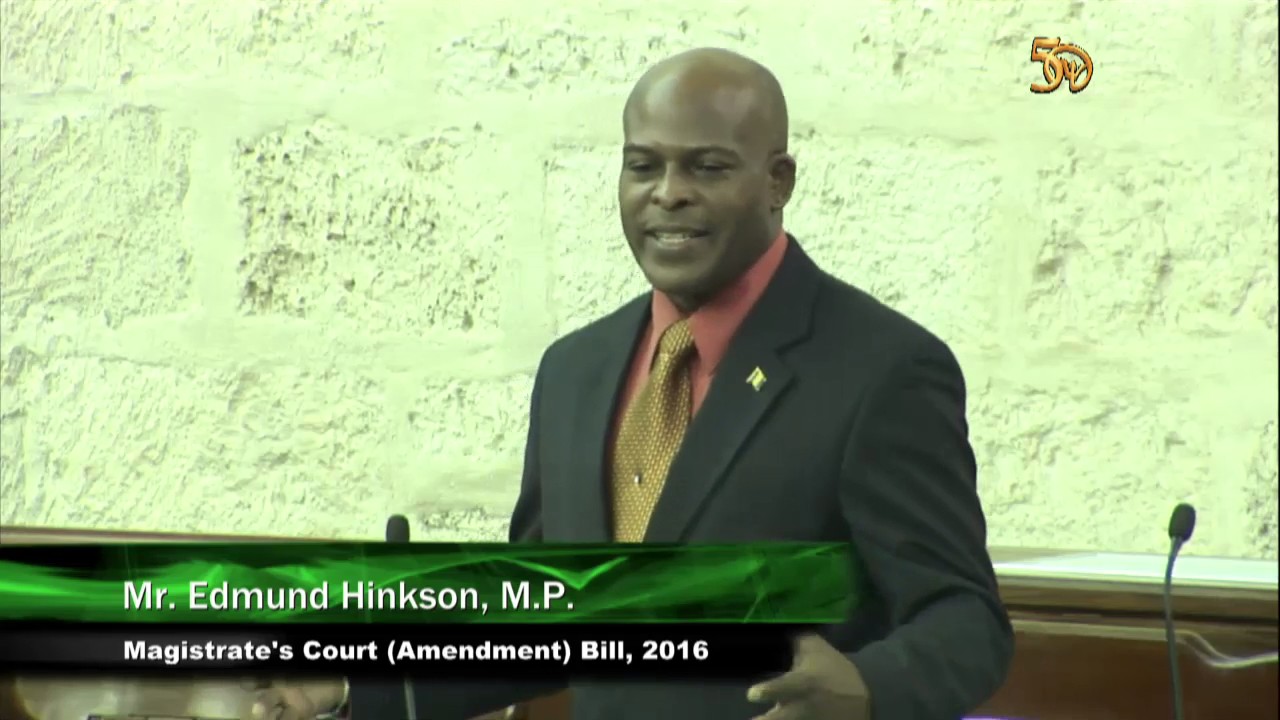 MP Edmund Hinkson - Magistrate's Court Amendment Bill 2016