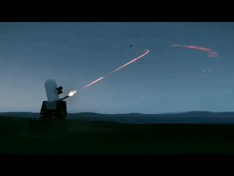 NBS Mantis C-RAM - us army air assault Air Defense in Action - Shooting down F-22 Raptor Jets -