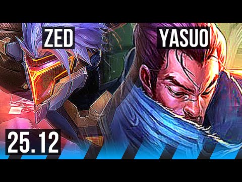 ZED vs YASUO (MID) | 10/1/18, Godlike | KR Master | 25.12