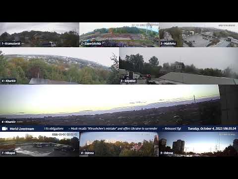 Live views from Ukraine 10/3/2022 B - Kramatorsk, Kharkiv and other cities