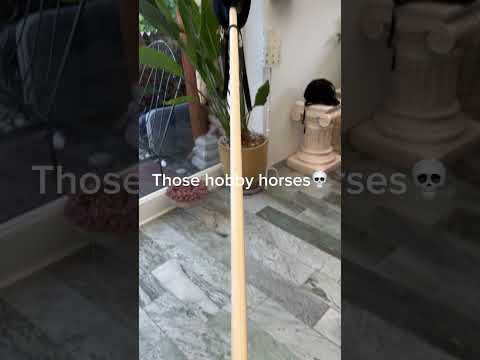 Like it's literally impossible to jump with them😭😭#hobbyhorse