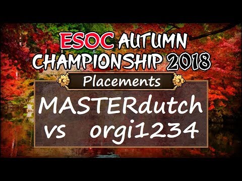 [AoE3] ESOC Autumn Championship 2018 — Placements: MASTERdutch vs orgi1234