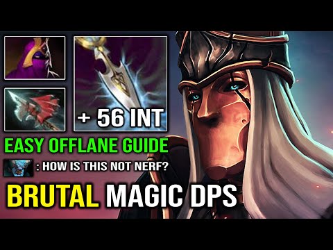 BRUTAL Magic Burst DPS 1st Item Veil +56 INT Carry Silencer EZ Offlane Deleted Everything Dota 2