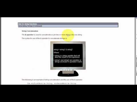 Visual Basic 2010 String Functions Part 2