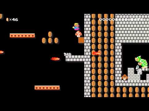 Steal From Bowser who's on Break by Justin - Super Mario Maker - No Commentary 1AD