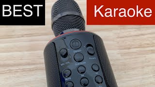JINCOR Y11S Wireless Bluetooth Karaoke Microphone Portable Handheld Karaoke Mic Speaker Machine