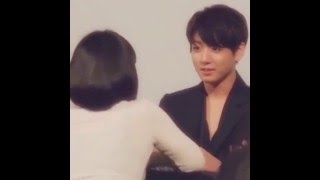 ( BTS ) Jungkook cute moments with a fans  fan mee