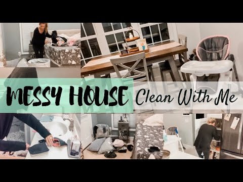 MESSY HOUSE CLEAN WITH ME! // CLEANING MOTIVATION // 2019 Video