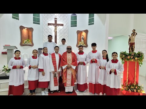 Encerramento das Festas de São Sebastião em Vera Mendes com os Padres Adalto e Francisco de Assis