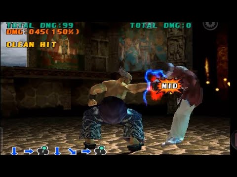 TEKKEN 3 HEIHACHI with JULIA Arcade moves