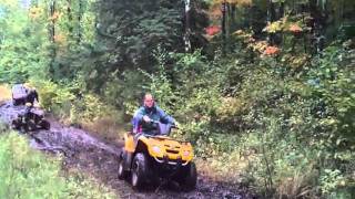 preview picture of video 'Northern Wisconsin ATV Rental - ATV  Fun in the Mud!'