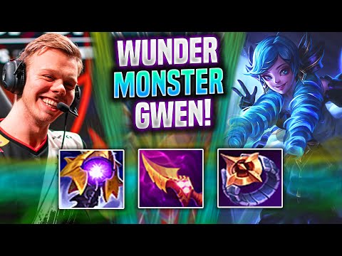 WUNDER IS A MONSTER WITH GWEN! - FNC Wunder Plays Gwen Jungle vs Poppy! | Season 2022