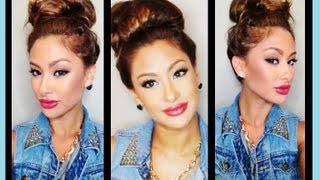 Easy High Messy Bun- QUICK!
